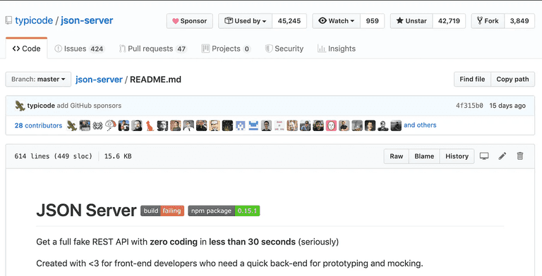 JSON Server README
