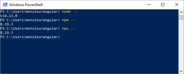 Ouvrir un terminal et vérifier que tout fonctionne bien